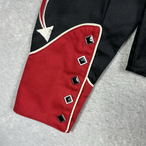 Panhandle Slim Applique Pearl Snap Rodeo Shirt Mens M Black VTG 1980 Rockabilly - Picture 7 of 11